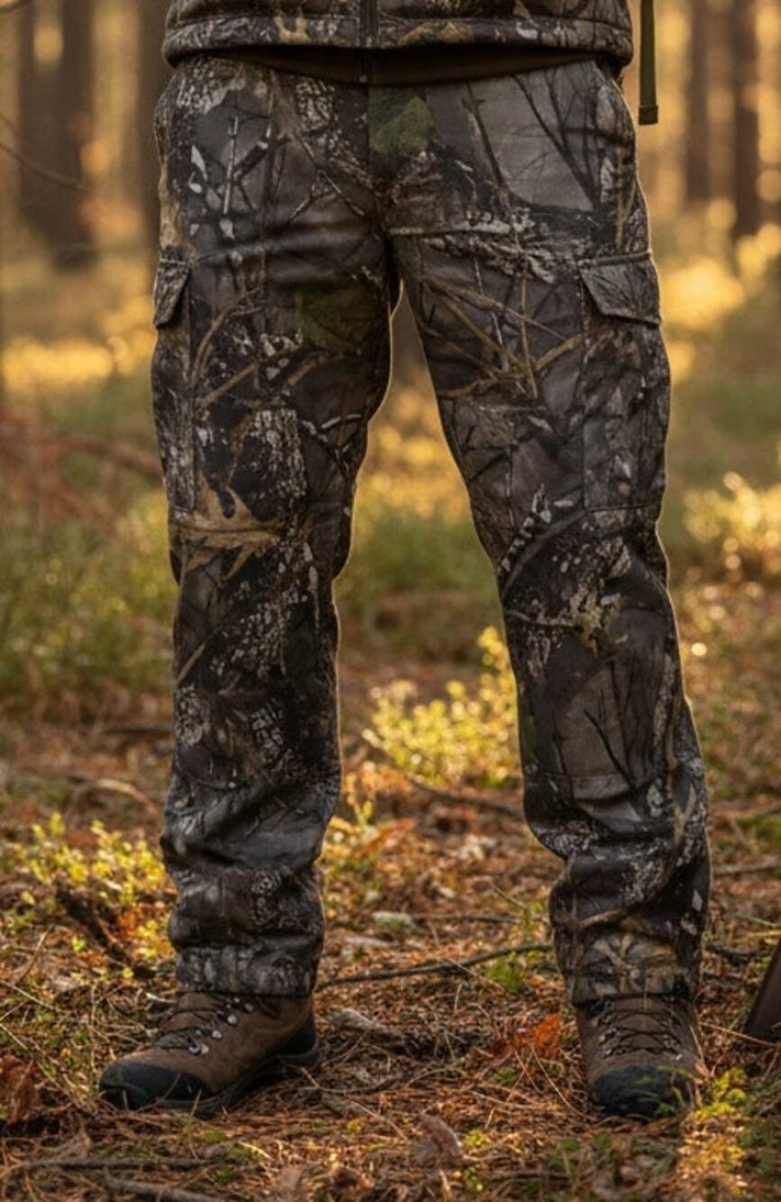 WFS Element Gear Men XL (Waist 38) Camo Cargo Heavy Hunting Adjustable Hem Pants